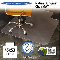 ES Robbins - 53" Long x 45" Wide, Chair Mat - Rectangular, Straight Edge Style - Makers Industrial Supply