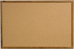 Quartet - 17" Wide x 23" High Open Cork Bulletin Board - Natural (Color) - Makers Industrial Supply