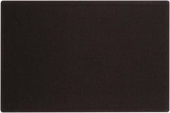 Quartet - 36" Wide x 24" High Cork Bulletin Board - Fabric, Black - Makers Industrial Supply