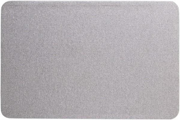 Quartet - 36" Wide x 24" High Cork Bulletin Board - Fabric, Gray - Makers Industrial Supply