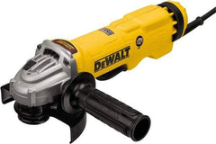 DeWALT - 4-1/2 & 5" Wheel Diam, 11,000 RPM, Corded Angle & Disc Grinder - 5/8-11 Spindle - Makers Industrial Supply