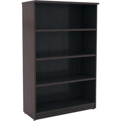 ALERA - Bookcases Height (Inch): 55 Color: Espresso - Makers Industrial Supply