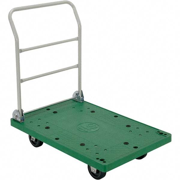 Vestil - 500 Lb Capacity Plastic/Steel Platform Truck - 24" OAW - Makers Industrial Supply