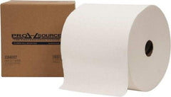 PRO-SOURCE - Dry General Purpose Wipes - Jumbo Roll, 12" x 12" Sheet Size, White - Makers Industrial Supply