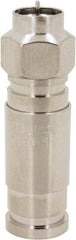 Ideal - Straight, F Type Compression Coaxial Connector - Compatible with RG11 - Makers Industrial Supply