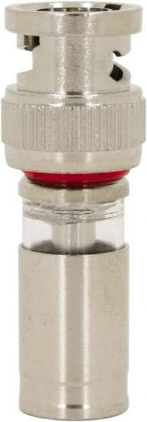 Ideal - Straight, BNC Compression Coaxial Connector - Compatible with RG59, Brass Body - Makers Industrial Supply