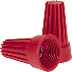 Ideal - 2, 14 to 4, 12 AWG, 600 Volt, Flame Retardant, Standard Twist on Wire Connector - Red, 221°F - Makers Industrial Supply