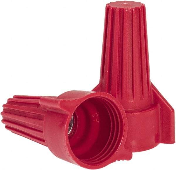 Ideal - 2, 14 to 5, 12 AWG, 600 Volt, Flame Retardant, Wing Twist on Wire Connector - Red, 221°F - Makers Industrial Supply