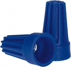 Ideal - 3, 20 to 3, 16 AWG, 300 Volt, Flame Retardant, Standard Twist on Wire Connector - Blue, 221°F - Makers Industrial Supply