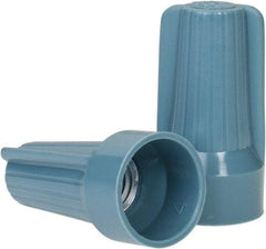 Ideal - 2, 12 to 2, 6 AWG, 600 Volt, Flame Retardant, Standard Twist on Wire Connector - Blue & Gray, 221°F - Makers Industrial Supply