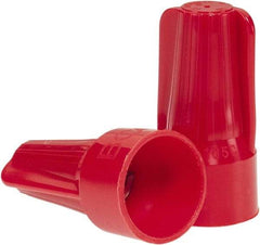 Ideal - 2, 18 to 5, 12 AWG, 600 Volt, Flame Retardant, Standard Twist on Wire Connector - Red, 221°F - Makers Industrial Supply