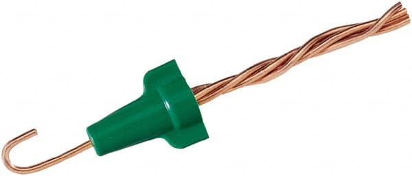 Ideal - 2, 14 to 4, 12 AWG, 600 Volt, Flame Retardant, Wing Twist on Wire Connector - Green, 221°F - Makers Industrial Supply