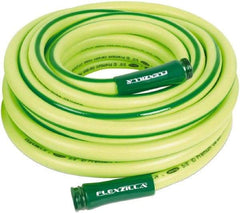 Legacy - 75' Long Garden Hose - 5/8" Diam, 3/4" GHT, Hybrid Polymer, 150 psi, All Season, Green - Makers Industrial Supply