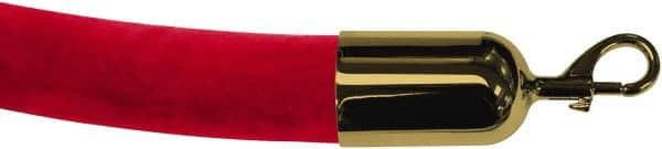 Tensator - 8' Long x 2" Wide Velour Rope - Red - Makers Industrial Supply