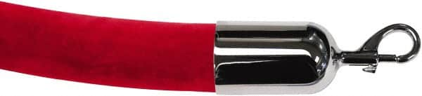 Tensator - 8' Long x 2" Wide Velour Rope - Red - Makers Industrial Supply