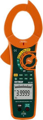 Extech - MA1500, CAT IV, Digital True RMS Auto Ranging Clamp Meter with 2" Clamp On Jaws - 750 VAC, 1000 VDC, 1500 AC/DC Amps, Measures Voltage, Capacitance, Current, Frequency, Resistance - Makers Industrial Supply