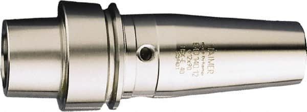 HAIMER - 1/4" Hole Diam, HSK40E Taper Shank Shrink Fit Tool Holder & Adapter - 3.15" Projection, 0.83" Nose Diam, 1.42" Clamping Depth, 25,000 RPM - Exact Industrial Supply