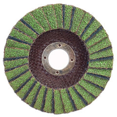 5″ × 1/4″ × 7/8″ Neon R766 Flap Disc Type 27 Flat 36 Grit - Makers Industrial Supply