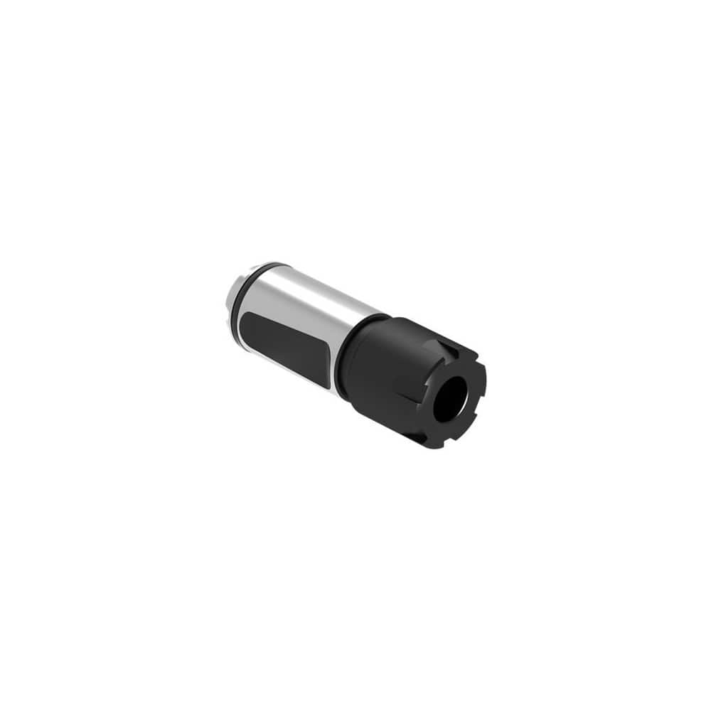 Collet Chuck: 1 to 10 mm Capacity, ER Collet, 20 mm Shank Dia, Straight Shank, Dual Contact 27.5 mm Projection, Through Coolant