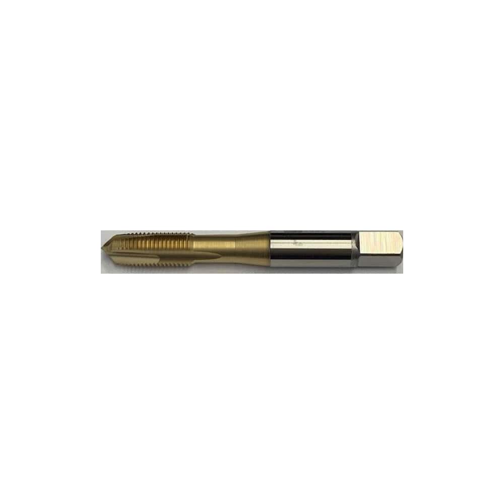 Spiral Point Tap: 5/8-18, UNF, 3 Flutes, 3 to 5, 2B, Vanadium High Speed Steel, TIN Finish 1.083″ Thread Length, 3.81″ OAL, Right Hand, H6, Series ZELX SS