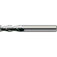 Square End Mill:  N/A Flutes,  Solid Carbide SquareEnd,  UncoatedFinish,  SpiralFlute,  45&deg N/A Mfr Grade MG, Series CAS1