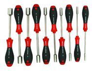 10 Piece - 3/16 - 5/8 - SoftFinish® Cushion Grip Inch Nut Driver Set - Makers Industrial Supply