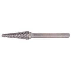 SL-1 Double Cut Solid Carbide Bur-Cone Radius Shape - Exact Industrial Supply