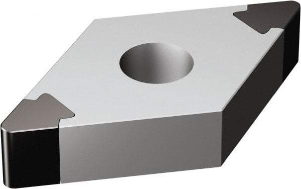 Sandvik Coromant - DNGA431 Grade 7025 CBN Turning Insert - TiN Finish, 55° Parallelogram, 1/2" Inscr Circle, 3/16" Thick, 1/64" Corner Radius - Makers Industrial Supply