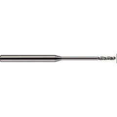 Harvey Tool - 0.085" Diam, 3/4" LOC, 3 Flute Solid Carbide Ball End Mill - Exact Industrial Supply