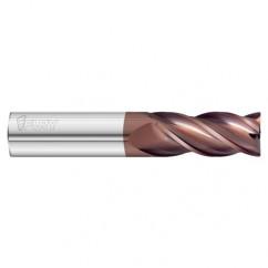 3/8 Dia. x 3 Overall Length 4-Flute .010 C/R Solid Carbide SE End Mill-Round Shank-Center Cut-FC20 - Makers Industrial Supply