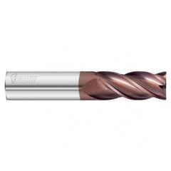 3/8 Dia. x 3 Overall Length 4-Flute .010 C/R Solid Carbide SE End Mill-Round Shank-Center Cut-FC20 - Makers Industrial Supply