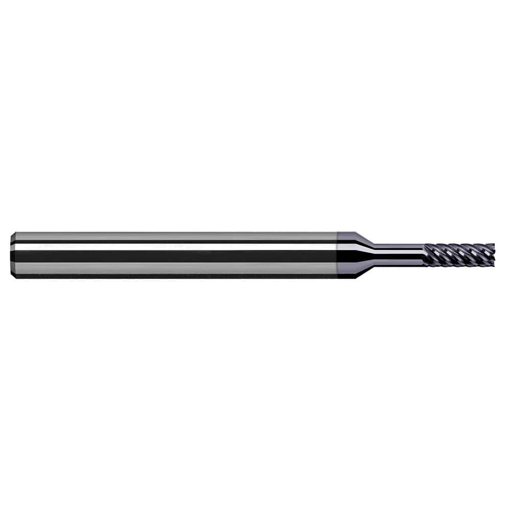 Harvey Tool - Square End Mills; Mill Diameter (Inch): 1/64 ; Mill Diameter (Decimal Inch): 0.0150 ; Length of Cut (Decimal Inch): 0.0450 ; Material: Solid Carbide ; Finish/Coating: AlTiN Nano ; Shank Diameter (Inch): 1/8 - Exact Industrial Supply