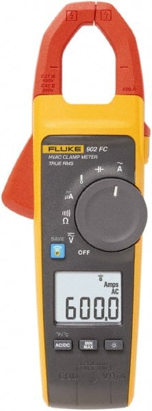 Fluke - 902 FC, CAT IV, CAT III, Digital True RMS HVAC Clamp Meter with 1.1811" Clamp On Jaws - Makers Industrial Supply