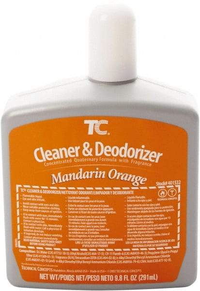 Technical Concepts - 291ml Mandarin Orange Automatic Urinal & Toilet Cleaner Dispenser Refills - For Use with FG500409, FG500410, FG500476, FG500590, FG401188, FG401379 - Makers Industrial Supply