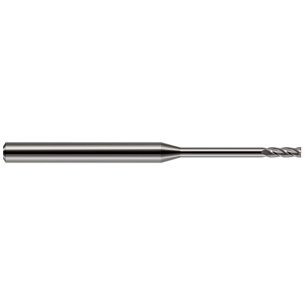 Harvey Tool - Square End Mills; Mill Diameter (Decimal Inch): 0.0300 ; Length of Cut (Decimal Inch): 0.0900 ; Material: Solid Carbide ; Finish/Coating: Uncoated ; Shank Diameter (Inch): 1/8 ; Single or Double End: Single - Exact Industrial Supply