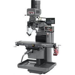 Jet - 10" Table Width x 50" Table Length, Electronic Variable Speed Control, 3 Phase Knee Milling Machine - 3 hp - Makers Industrial Supply