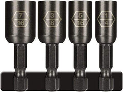 Montana - 4 Piece, Magnetic Nutsetter - 1/4" Drive - Makers Industrial Supply