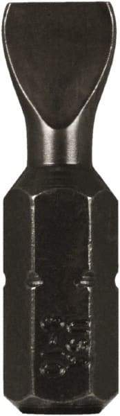 Montana - 9/32" Slotted Screwdriver Bit - 1/4" Hex Drive, 1" OAL - Makers Industrial Supply