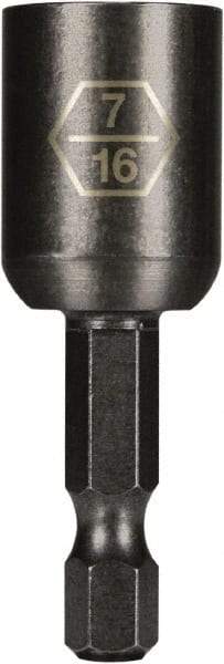 Montana - 7/16" Magnetic Nutsetter - 1/4" Hex Drive, 2" OAL - Makers Industrial Supply