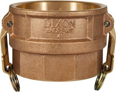 Dixon Valve & Coupling - 2-1/2" Brass Cam & Groove Suction & Discharge Hose Female Coupler Female NPT Thread - Part D, 2-1/2" Thread, 150 Max psi - Makers Industrial Supply