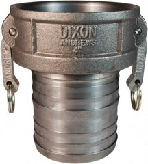 Dixon Valve & Coupling - 4" Ductile Iron Cam & Groove Suction & Discharge Hose Female Coupler Hose Shank - Part C, 100 Max psi - Makers Industrial Supply