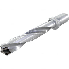 Iscar - 1.535 to 1.575" Diam, 3xD, 4.6" Max Drill Depth, 1-1/4" Shank Diam, 9.42" OAL, Replaceable Tip Drill - HFP-IQ Insert, 39 Seat Size, DFN Toolholder, Series ChamIOdrill - Makers Industrial Supply