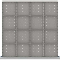 LISTA - 16-Compartment Drawer Divider Layout for 3.15" High Drawers - Makers Industrial Supply