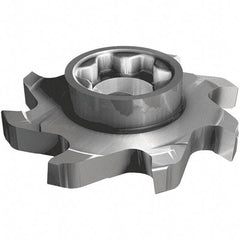 Iscar - SD D Grade IC908 Carbide T-Slot Milling Tip Insert - TiAlN Finish, 0.472" Cutting Diam - Makers Industrial Supply