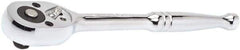 Crescent - 3/8" Drive Pear Head Quick-Release Ratchet - Full Polish Chrome Finish, 10" OAL, 72 Gear Teeth - Makers Industrial Supply