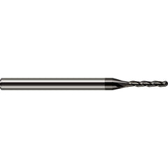 Harvey Tool - 3/32" Diam, 1/2" LOC, 3 Flute Solid Carbide Ball End Mill - Exact Industrial Supply