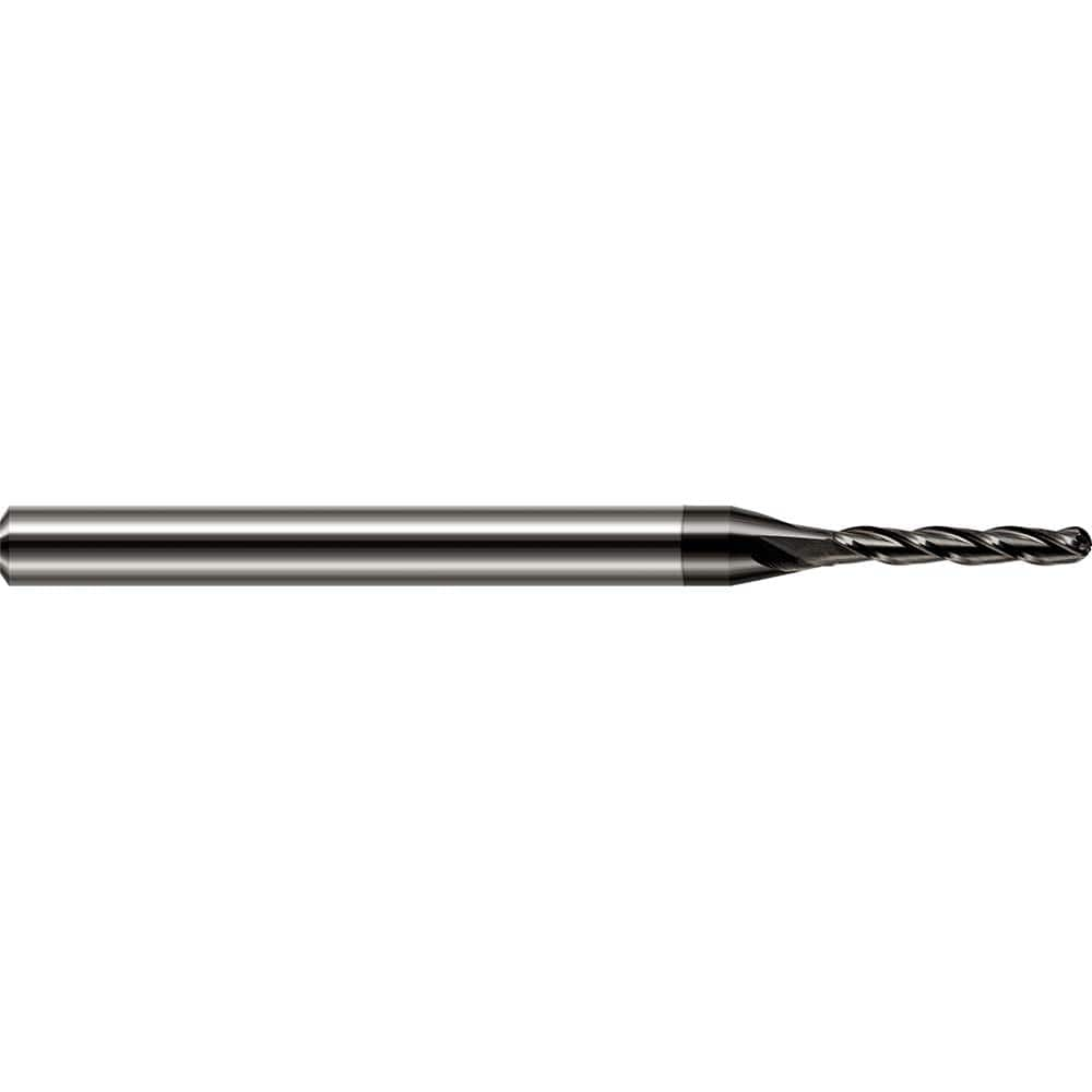 Harvey Tool - 1/8" Diam, 5/8" LOC, 3 Flute Solid Carbide Ball End Mill - Exact Industrial Supply