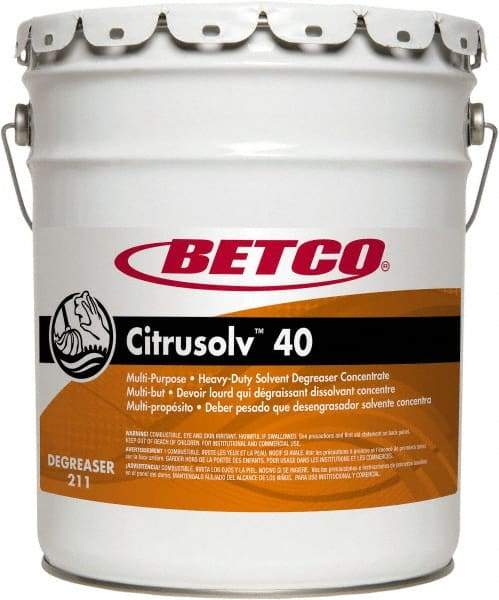 Betco - 5 Gal Bucket Cleaner/Degreaser - Liquid, Citrus - Makers Industrial Supply