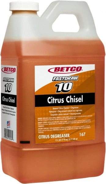 Betco - 2 L Bottle Cleaner/Degreaser - Liquid, Citrus - Makers Industrial Supply