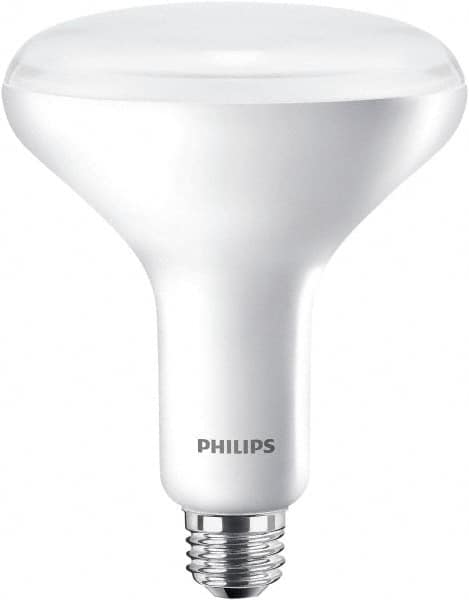 Philips - 9 Watt LED Flood/Spot Medium Screw Lamp - 2,700°K Color Temp, 650 Lumens, 120 Volts, Dimmable, Shatter Resistant, BR30, 25,000 hr Avg Life - Makers Industrial Supply